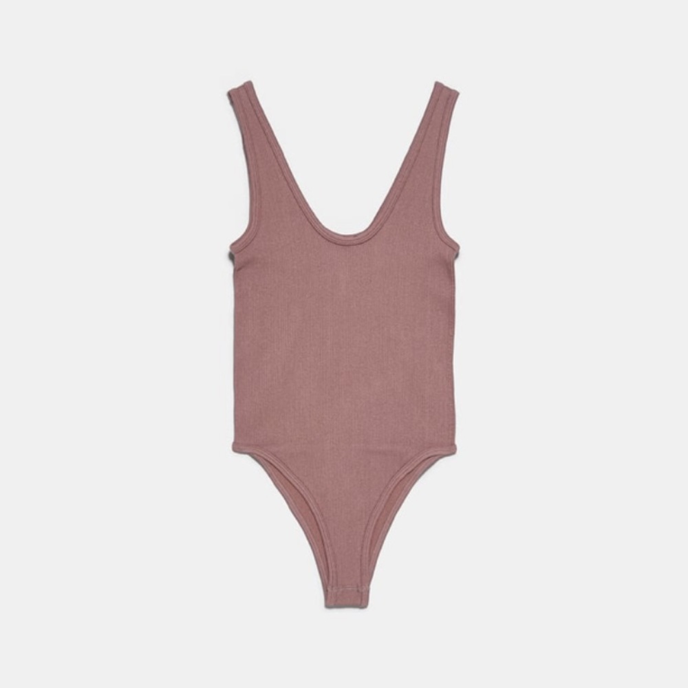 New With Tags Zara Ribbed Bodysuit